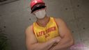Pectoralis major muscle JUICY macho carefully tunes with lifesaver wear! Erotic masturbation with lotion! ※ There are benefits