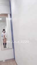 [It's a selfie of 2nd year ♡ private school] Breaking into the men's toilet of a department store! It is a video of me entering a private room, taking off my skirt, and going outside in that outfit to masturbate ... It was nice to get in, but it was hard to get out