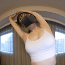 【VR・無】清潔感溢れる色白美巨乳のストレッチ女子。隅々までじっくり観察して仕上げにセックスで共に汗を流す！