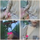 [Exposure / Walk / Masturbation] Really cute girl / Take a walk naked in a thin jacket (mp4)