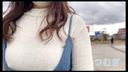 [개인 촬영] 오니 야외에서! 노브라 니트를 입고 산책