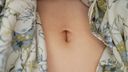 【4K Video】Amateur Picking Up! Show me your new navel! Summer vacation college girl GET! Pure person with a straw hat, straight black hair. Slender beauty body and almond-shaped navel ♪ [Show me your anus!] 】