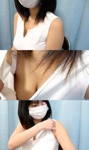 I was surprised that the breasts of the female college student who came to be vaccinated were too big / Areola ♡ protruding from the bra