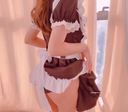 [De hentai layer] Selfie masturbation with hentai echi emaid clothes