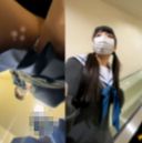 I rammed my sister in uniform J ● with a camera on an escalator → I was caught and fierce oko w