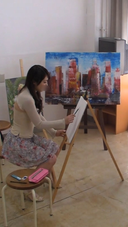 【개인 촬영】이렇게, 미술 대학 1 학년의 색백 진지한 미녀