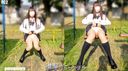 [Individual shooting 84] Face appearance 21 years old black hair neat and clean suji shaved pan (8) Apartment complex + sidewalk + swing exposure and cleaning from continuous vaginal shot Limited time 3480pt →2000pt