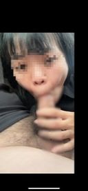 [Cuckold amateur wife] Blowjob in an affair car while peeling the whites of the eyes with an ahe face Drooling handjob Mouth ejaculation Drinking cum cum Deep throat