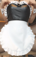 Selfie masturbation in super miniskirt maid clothes of kinky