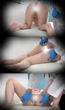 Neat and clean OL's big ass and. Sexual harassment treatment in shame pose. M-shaped legs with an expression of disgust [surgery / medical treatment]
