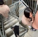 病院代が払えなくて、病院の駐車場の階段にてちんちん舐める可哀想な女の子www