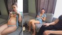 Russian beautiful wife pregnant and needs childbirth expenses, so she goes home and holds her in front of her husband. Creampie. [Discount until 4/7]