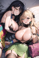 [Price is being reduced!] Girls For You(1) Black Gal & White Gal More Dori Midori! (Illustration Collection)