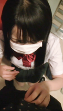 Female ● student. Leaked school video with my boyfriend for the first time. [Smartphone individual shooting / leakage] Private school.