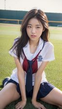 AIヌード写真　ほぼ本物　学校へ行こう！