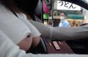 Mission to run parallel to the bus in Tokyo with both breasts out and fully open the passenger window (first part)