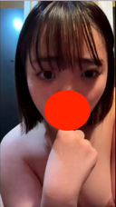 【Video Call】 G Cup Colossal College Student Yuzu / Face Finger Intense Iki Masturbation!