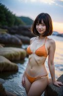 ヌーディストビーチ美女　AI photo album