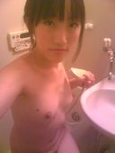 【Garakae selfie】Big breasts JD with baby face E cup masturbates♪ selfie to Ahair at home