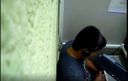 Nonke hidden camera masturbating in front of the PC