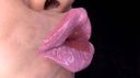 Erotic lip kiss