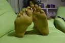 宮下萌 （21） 腳尺寸 24.5 釐米 ★ 女人★展示她的腳底，★即使你照顧它們也有氣味 （11）