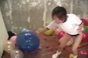 【Fetish】Innocent girls playing with balloons! !!　2