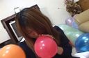 【Fetish】Uniform girls playing with balloons! !!　1