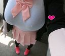 [O cup] Clothed big breasts I tried ♪ the request "boob backpack" in a cute pink sailor suit