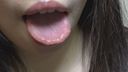 Close up of Ami's pink tongue