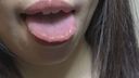 Close up of Ami's pink tongue