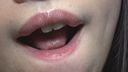 Close up of Ami's pink tongue