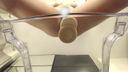 This angle is amazing! Serious masturbation of busty beauty seen from below