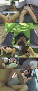 【0759】 Is that tent shaking!? Get wet with shame thrills! Swimsuit College Lecturer Coast Outdoor