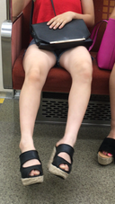 Train face-to-face erotic J K legs open legs