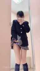 [This is a selfie for 3rd year ♡ students at a private school! ] I masturbated outside the private room of the women's restroom, used remote toys, and finally took off my clothes and went braless, took off my pants and went home with no bra and no panties ...