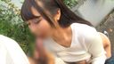 【Amateur】Negotiate with an innocent girl with an idol face. Even an outdoor licks me hard and ejaculates a large amount in my mouth!