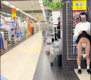 【Cross-dressing exposure】Trial price! Exposure in the DVD corner and supermarket!
