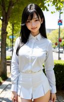 街中で脱がされちゃう巨乳美女のヌード写真集【AI妄想グラビア写真集】