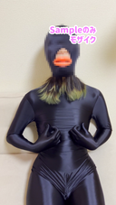 [Erotic event] "Full body tights & whole head mask & lip ghost, delusional cowgirl and nipple crunchy while drooling perverted acme" [Hypno play] [3rd (2) / (3)] [Smartphone vertical video]