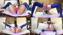 ♡ Bright blue ♡ front and rear reverse T front ♡ vile super high leg ♡ electric masturbation♡
