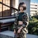 Nude Photo Collection Camouflage Suit 2