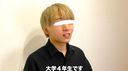 052：Excellent！ 23 170 cm × 55 kg× 21-year-old blonde college student who resembles Shingo Mura shaves a raw dick. - At the end, violently no-hand ejaculation