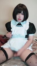 Masturbation in maid costume [Cross-dressing]