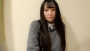 [Amateur complete first shot] Black hair long Tokyo homecoming department Sara-chan Gonzo with momentum. "Yada..."