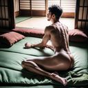 아름다운 남자를 × 남성 누드 사진 모음 일본식 방