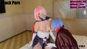 [Ram & Rem] Fair-skinned receptionist is tossed with beautiful breasts by Nyanko [Re: Zero Lesbian Planning] High image quality completed version: Review bonus