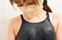 After cumming in a slimy competitive swimsuit nurse Natsuki's serious masturbation, I couldn't move for a while and fainted! !!