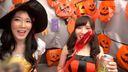 めい(21)＆るみ(21)【Happy Halloween!】ハロウィンで浮かれた美女2人と中出し４Ｐ大乱交♪