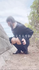 [K@18-year-old Rina naughty selfie] No panties under the uniform! 〇 Masturbation in the park right next to the school, where you can hear the voices of the school boys playing, and the tide! ?? I also blew ...
